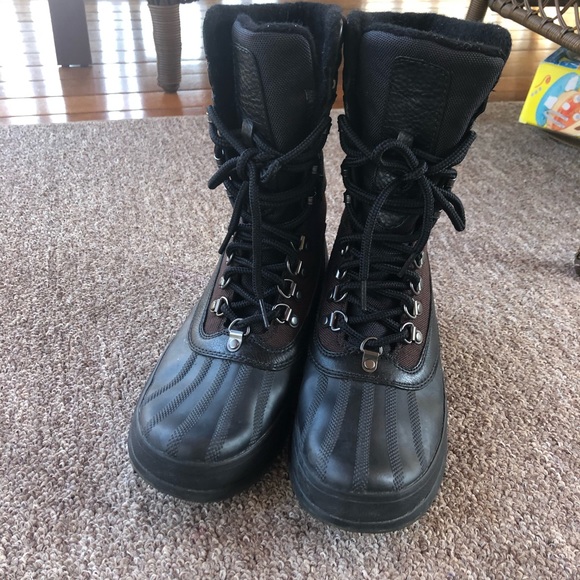 Sorel Mens size 9 Black/ brown winter  boots main image 5
